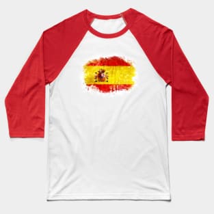 SPAIN National flag watercolor artwork Baseball T-Shirt